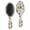 Beige Christmas Forest, variant on Black Christmas Star Pattern Hair Brush,Girls Detangling Hair Brush,Glide Through Tangles with Ease for Wet & Dry Hair,8.8"X2.8"