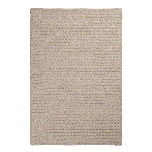Colonial Mills HD31R072X108S 6 x 9 ft. Natural Wool Houndstooth Area Rug, Cream