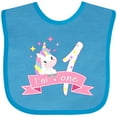 thumbnail image 3 of Inktastic I'm One Cute Unicorn 1st Birthday Boys or Girls Baby Bib, 3 of 4