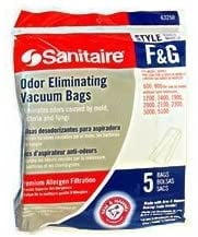 Allergen Filtration 63271 1 Pack of 5 Sanitaire Eureka Vacuum Bags Style F&G 
