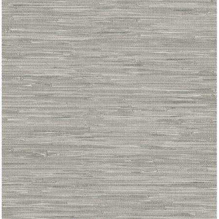Photo 1 of NuWallpaper Tibetan Grasscloth Peel & Stick Wallpaper Gray