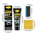 thumbnail image 3 of Car Care & Cleaning Black Scratch Remover Wax & Clear Coat Restorer with Wiping Sponge for All Vehicles, 3 of 8