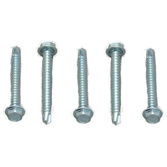 AP Screw 012-DP100 8 X 1-1/2 Self Tapping; 8 x 1-1/2 Inch Length; 1/4 Inch Hex Washer Head; Zinc Plated; 100 Per Carton