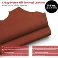 thumbnail image 2 of Tooling Leather Square 5/6 OZ 2mm Pre-Cut 6" to 48" Thick Full Grain Cowhide Holster, Repair, Molding in Brown, Mahogany Antique Brown, Black, Blue, Burgundy, Rust, Tobacco, 2 of 9