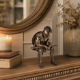thumbnail image 4 of 3D Printed Greek Figurine with Model And, Antique Bronze Finish, for Home Office Bookshelf Decoration, 4 of 4