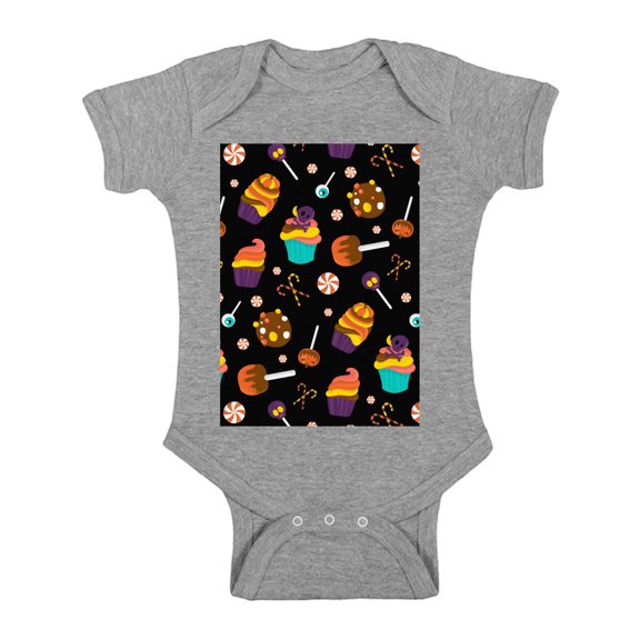 Awkward Styles Halloween Baby Bodysuit Sweet Candies Romper