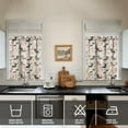 thumbnail image 4 of Dog Print Kitchen Curtains 36 Inch Short - 3 Panel Set, Cute Puppy & Floral Design, Rod Pocket Pet Lover Curtains 100% Polyester, Paw & Bone Pattern for Kitchen, Living Room, Bedroom, Easy Wash, 4 of 6