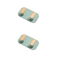 thumbnail image 1 of Cateissary Colgador montado en la pared Sala de estar Puerta del baño Gancho de almacenamiento sin perforaciones Verde 2Conjunto, 1 of 6