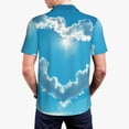 thumbnail image 6 of Cauagu Heart Shaped Cloud Print Men's Polo Shirts, Short-Sleeve Polo Shirts for Men Performance Golf Shirt Athletic Casual Collared T-Shirt-3X-Large, 6 of 8