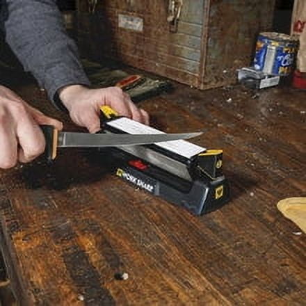 Work Sharp Benchstone Knife Sharpener, 3 sided for faster manual pocket or hunting knife sharpening