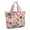 Dogs with Flowers, variant on Tote Bag for Women - Cute Shiba Inu Shoulder Bag - Large Utility Work Duffle Bag with Zipper Handbag for Travel, Work, Sprots