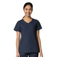 thumbnail image 2 of Maevn Red Panda Women's Curved Mock Wrap Top & Full Elastic Cargo Pant Scrub Set, 2 of 5