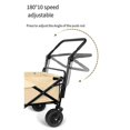 thumbnail image 2 of Foldable Folding Cart Push Handle Extendable Cart Trolley Handle Accessories Wagon Cart Equipment, 2 of 5