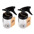 thumbnail image 2 of Jarmazing Products Mason Jar Sprayer  Black  With 16 Ounce Ball Mason Jar  2 Pack!, 2 of 4