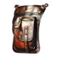 thumbnail image 1 of Hukapapa - Riñonera táctica de piel auténtica para hombre, riñonera con pierna caída cruzada sobre bagorange, 1 of 5