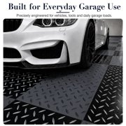 FlooringInc Nitro Pro Garage Tiles, Diamond, 40 Pack, 40 Sq/Ft. Graphite/Black