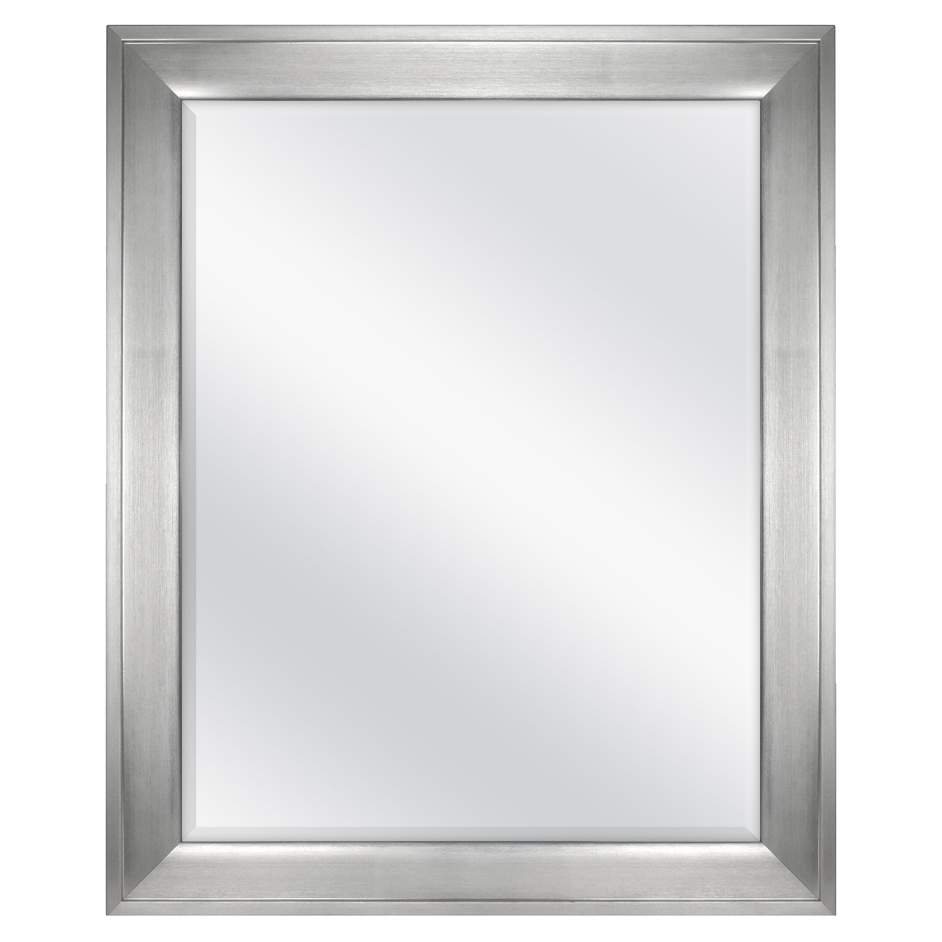 Mainstays 27x33 Silver Beveled, How To Hang Mainstays Beveled Mirror