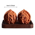thumbnail image 4 of Wenwan Walnut – Chinese Walnuts Fidget Stress Relief Health Care Ball Toy for Massage and Hand Training, Natural Solid Wood Grip for Elderly and Wellness (Young Master's Hat-40-41mm), 4 of 5