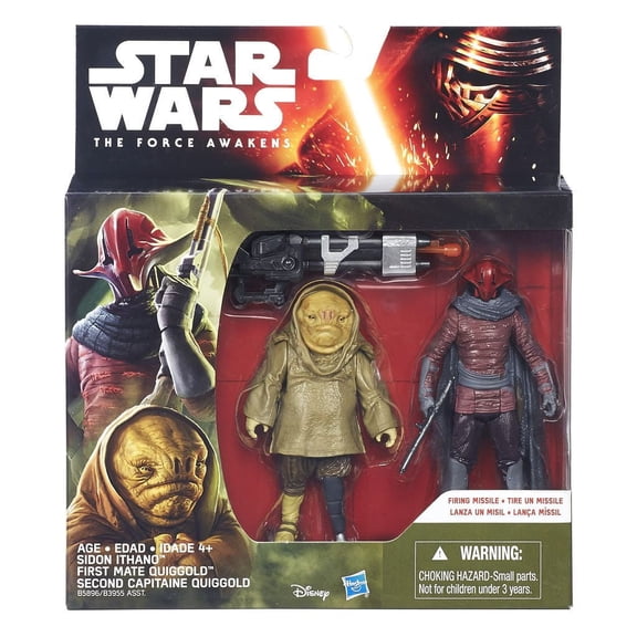 Star Wars: The Force Awakens 3.75 Inch 2 Pack Sidon Ithano And First Mate Quiggold