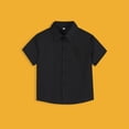 thumbnail image 6 of Kids' Short Sleeve Casual Polo Top Summer Collared Top Playground Clothing Chest Pocket, 6 of 6