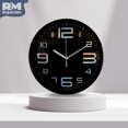 thumbnail image 3 of Reloj de Pared Plástico Innovador 30 Centímetros negro, 3 of 9
