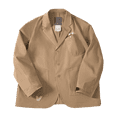 thumbnail image 1 of Chaqueta de traje pequeña con cuello de barco plano informal de estilo americano, chaqueta de traje holgada funcional con múltiples bolsillos para hombre de otoño, 1 of 3