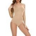 thumbnail image 5 of OGLCCG Bodysuit for Women Butt Lift Slimming Adjustable Straps Postpartum Shapewear Seamless Spaghetti Strap Thong Bodysuit, 5 of 5