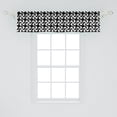 thumbnail image 2 of Ambesonne Pinwheel Window Valance, Black and White Tile, 54" X 12", Black and White, 2 of 3