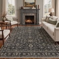 thumbnail image 4 of KUETH Modern 2x3 Area Rugs for Living Room, Non Slip Machine Washable Retro Rugs, Low Pile Chenille Print Rug for Bedroom, Dining Room, Home Office, 4 of 9