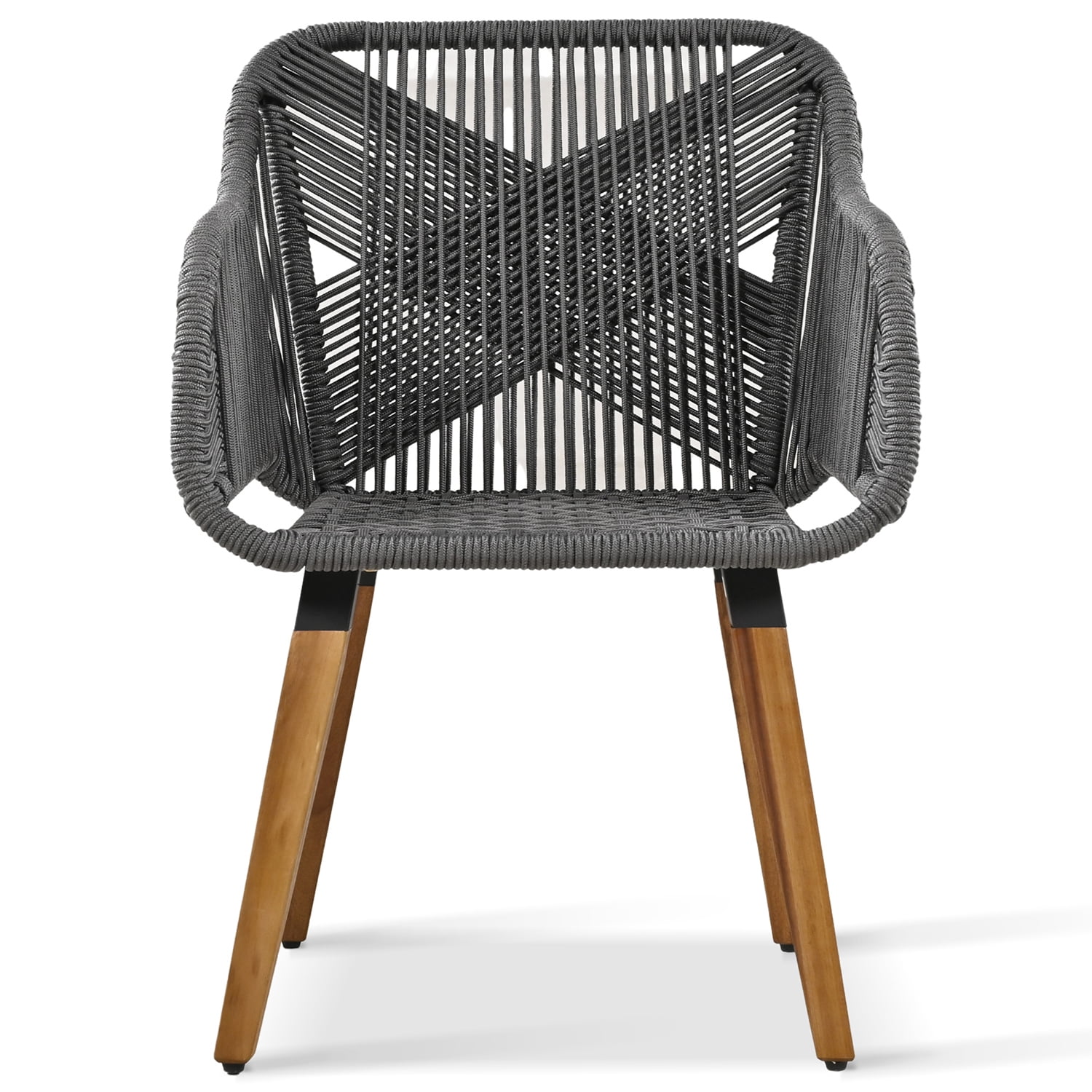Aimee Lii All Weathe Brown 5 Piece Outdoor Patio Wicker Furniture Set, Rattan Chair and Footstool Conversation Set with Coffee Table, Gray Aimee Lii All Weathe Brown 5 Piece Outdoor Patio Wicker Furniture Set, Rattan Chair and Footstool Conversation Set with Coffee Table, Gray