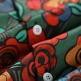 thumbnail image 4 of Camisas Para Hombre Manga Larga Negra Camisas de un solo pecho de primavera y verano para hombre, camisa informal de manga corta con solapa para playa y vacaciones al libre (Green, S), 4 of 7