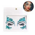 thumbnail image 1 of Face Gems Fashion Shiny Rhinestone Face Jewels Face Sticker for Mardi Gras Party, 1 of 8