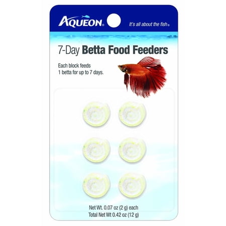 Aqueon 7 Day Betta Food Feeders 6 Pack Walmart Com