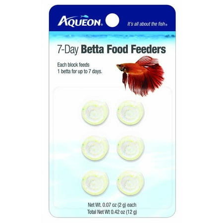 Aqueon 7-Day Betta Food Feeders 6 pack (Best Fish Feeder Reviews)