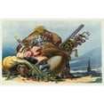 thumbnail image 2 of Udo Keppler 24x17 Gold Ornate Framed and Double Matted Museum Art Print Titled - Thanksgiving ; a Study in Proportion (1912), 2 of 4
