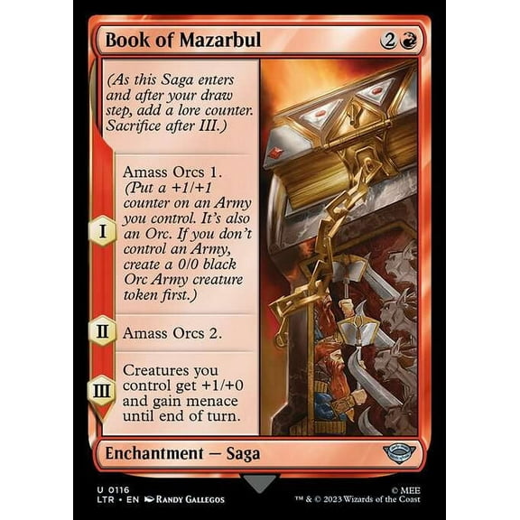 MtG Tales of Middle-Earth Uncommon Book of Mazarbul #116