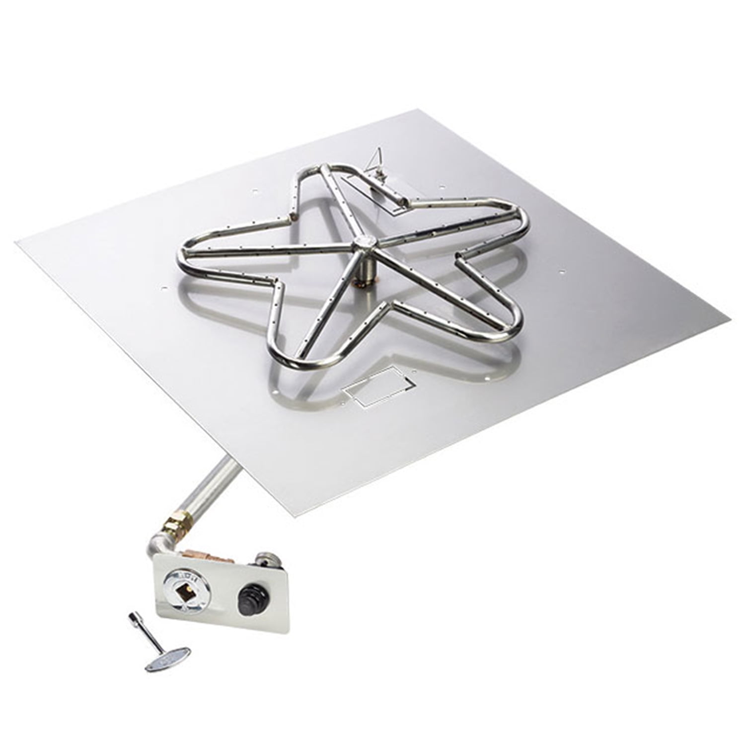 HPC Spark Ignition Fire Pit Burner Kit, 24 Rhode Island