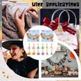 thumbnail image 6 of Theme Alloy Enamel & Hat & Pumpkin Charm Locking Stitch Markers Zinc Alloy Lobster Claw Clasps Locking Stitch Marker Mixed color 3.7~4cm 12pcs/set, 6 of 6