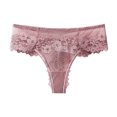 thumbnail image 2 of Aayomet sous-Vêtements en Dentelle pour Femmes Couleur Dentelle Design en Maille Culottes String pour Femmes (Rose, m), 2 of 3
