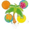 thumbnail image 3 of Anagram Hawaiian Tropical Island Luau Party Palm Tree Hibiscus Flower 5pc Mylar Balloons, 3 of 5