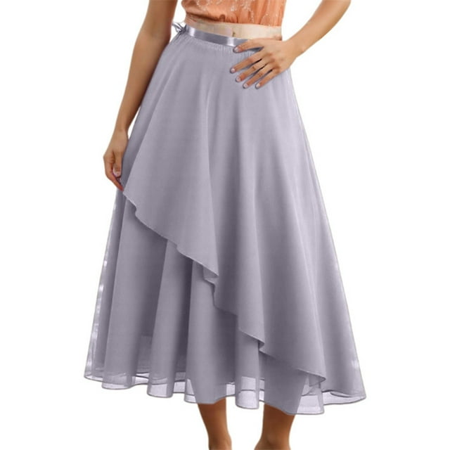 Ballet Skirt For Women Daily Use Elegant Mesh Overlay Design Versatile Wardrobe For Spring And Summer