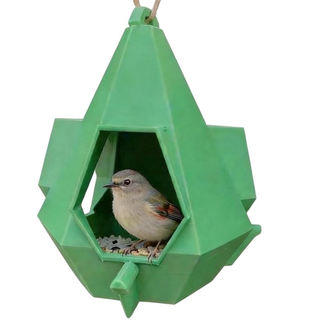 SIfdSeng Indoor Bird Feeder for Small Birds Transparent Window Mounted Bird Feeding Station with Strong Suction Cups