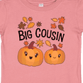 thumbnail image 4 of Inktastic Big Cousin Pumpkins with Fall Leaves Boys or Girls Baby T-Shirt, 4 of 5