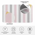 thumbnail image 3 of Pink Grey Striped Door Mat Indoor Outdoor,Geometric Vertical Stripes Minimalist Non Slip Welcome Mat with Rubber Backing,Absorbent Fabric Front Door Mats Entryway Rug for Home Patio Entrance 24"x36", 3 of 9