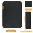 thumbnail image 4 of SUTENGDA Placemats Set of 8 Washable Felt Place Mats with Coasters and Cutlery Bags Heat Resistant Dining Table Mats Practical Dining Place  Reusable Table Mats for Home Kitchen Party, 4 of 10
