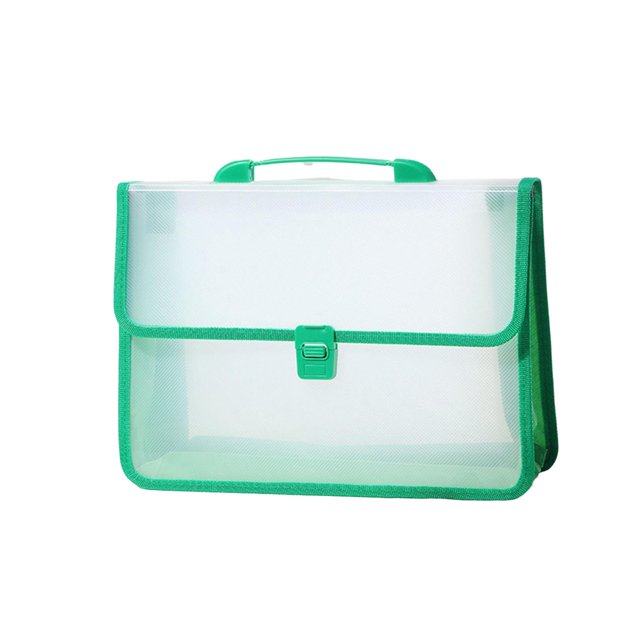 Carpeta A4 Carpeta Carpeta Carpeta Carpeta Sobre Bolsillo Expansión Almacenamiento de papel de prueba Verde Sharpla carpeta de billetera
