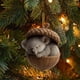 thumbnail image 5 of Lunxisen 4 Pcs Forest Christmas Ornaments, Christmas Tree Ornaments, Hazelnut with Cute Animals, Quality Resin Material, Beautifully Handcrafted with Intricate Details.(4in), 5 of 9