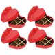 thumbnail image 5 of VERDANVERSE 4Ud Caja De Papel Para Regalo En Forma Roja Ideal Para San Valentín, 5 of 7