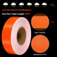 thumbnail image 3 of Uxcell Reflective Tape Waterproof Self Adhesive High Visibility Safety Warning Tape Orange 2 inch x 148ft, 3 of 7