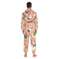 thumbnail image 4 of FORMRS Onesies Pajama for Adults Unisex Hoodie Winter Jumpsuit One Piece Sleepwear, Sizes S-2XL, Pink Christmas Santa, 4 of 7
